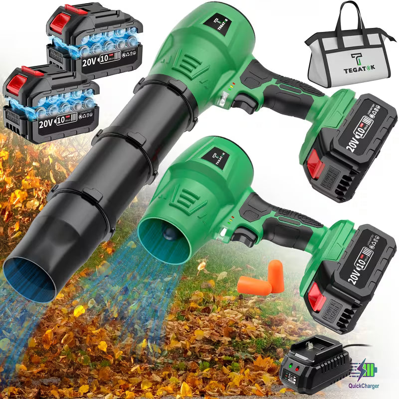 20,000 RPM Cordless Leaf Blower – 20V High-Power Electric Jet Blower with Rechargeable Battery for Leaves, Dust & Car Drying