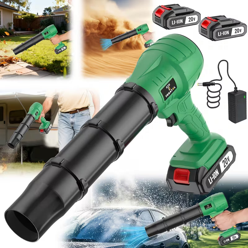 20,000 RPM Cordless Leaf Blower – 20V High-Power Electric Jet Blower with Rechargeable Battery for Leaves, Dust & Car Drying