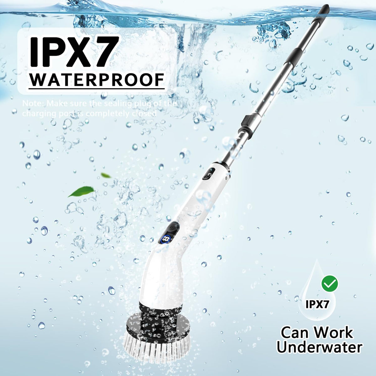 Cordless Electric Spin Scrubber – Powerful Multi-Surface Cleaning Brush for Bathroom, Kitchen, Tile & Home