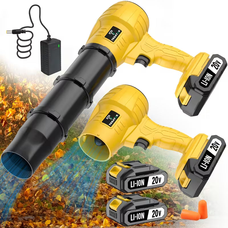 20,000 RPM Cordless Leaf Blower – 20V High-Power Electric Jet Blower with Rechargeable Battery for Leaves, Dust & Car Drying